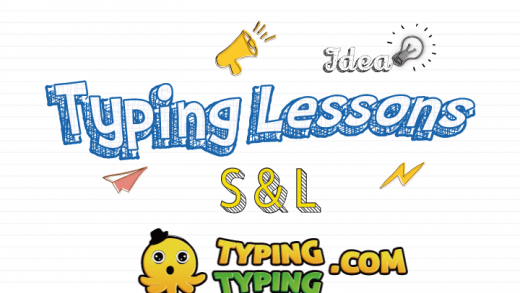 Typing Lessons: S, L and Space Keys