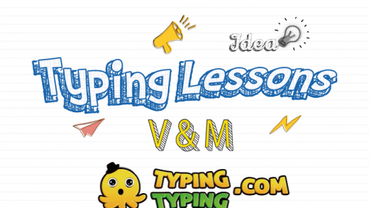 Typing Lessons: V, M and Space Keys