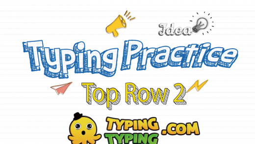 Typing Practice: Top Row 2